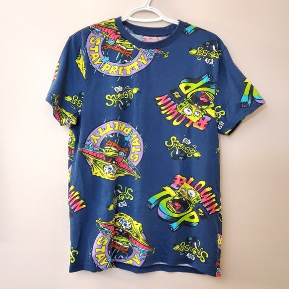 SpongeBob SquarePants - Wild allover print tee - Men's M - Picture 1 of 8